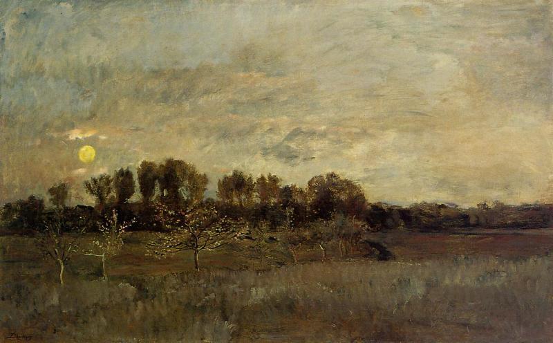 Charles-Francois Daubigny Orchard at Sunset Germany oil painting art